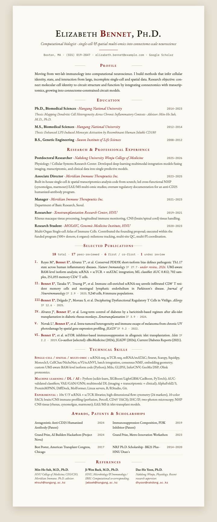 Garamond Oration CV template preview