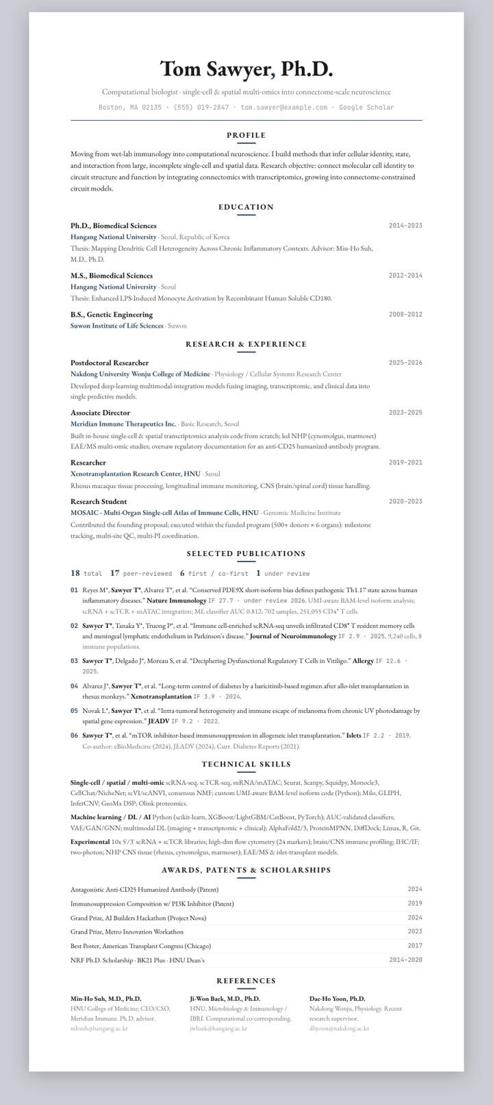 Navy Centered CV template preview