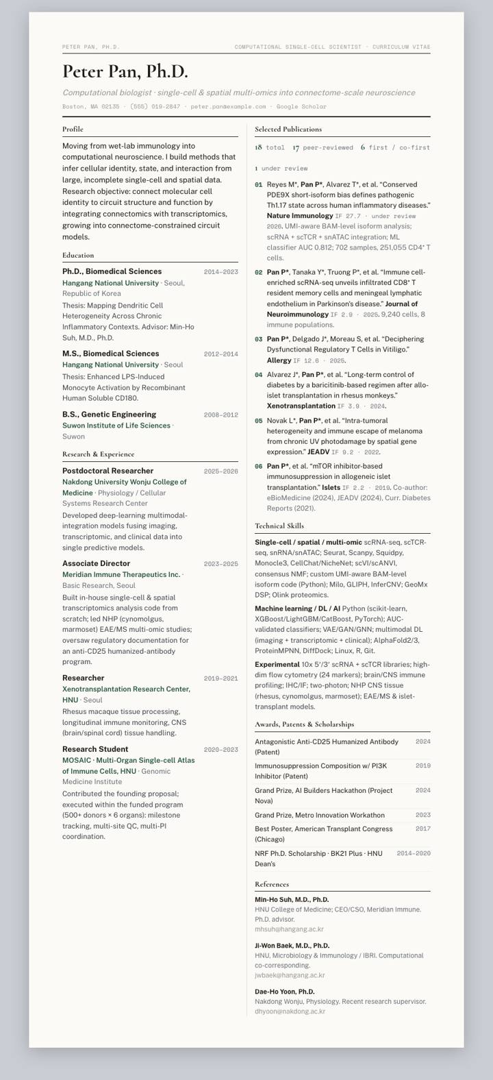 Forest Broadsheet CV template preview