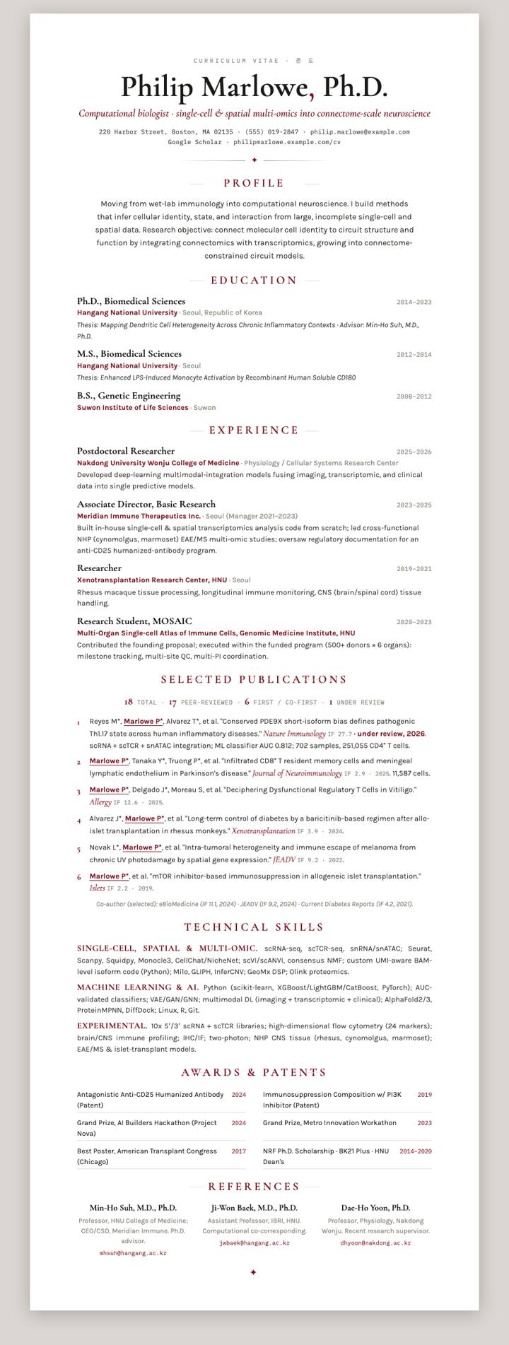 Crimson Antiqua CV template preview