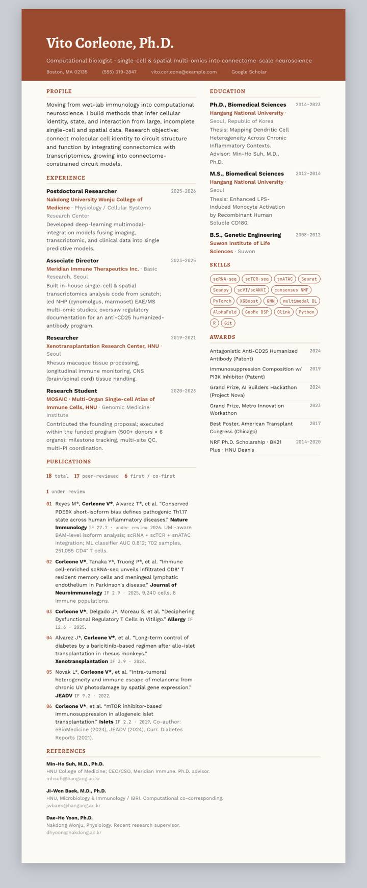 Sienna Banner CV template preview