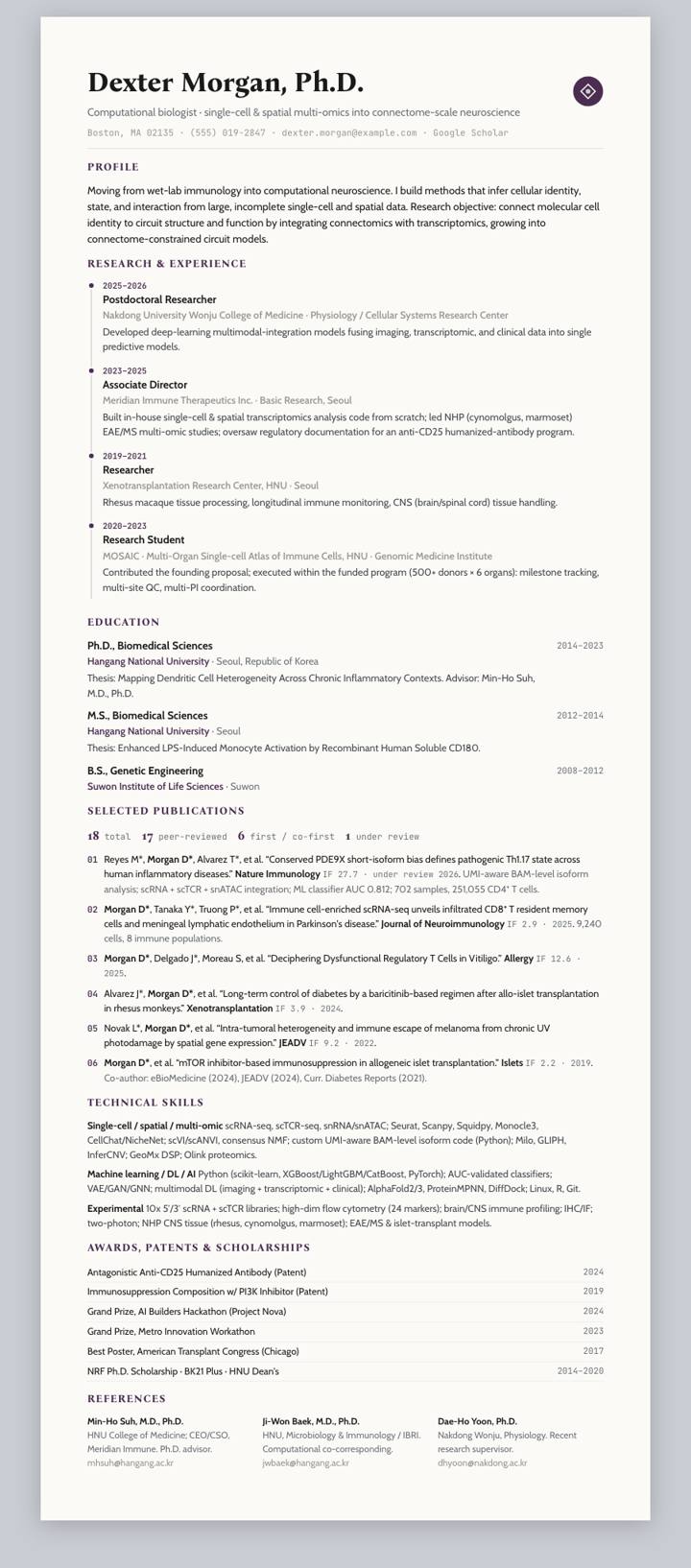 Eggplant Track CV template preview
