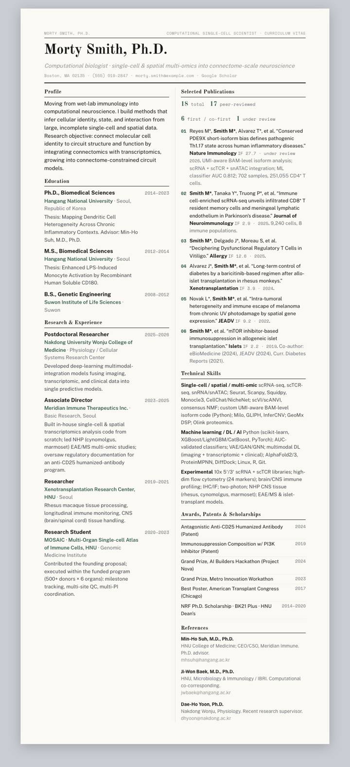 Juniper Broadsheet CV template preview
