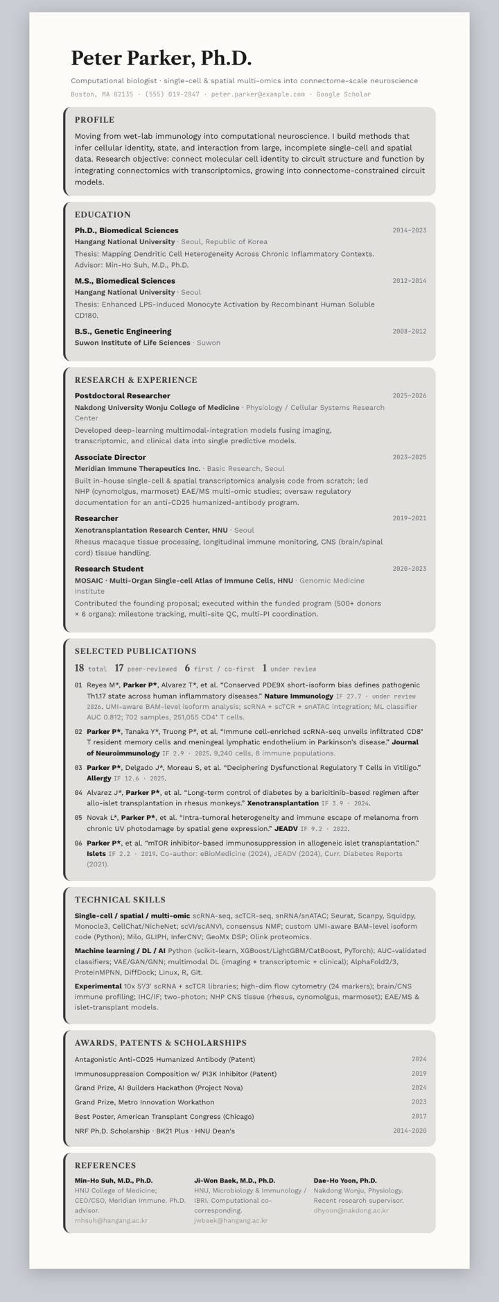 Charcoal Cards CV template preview