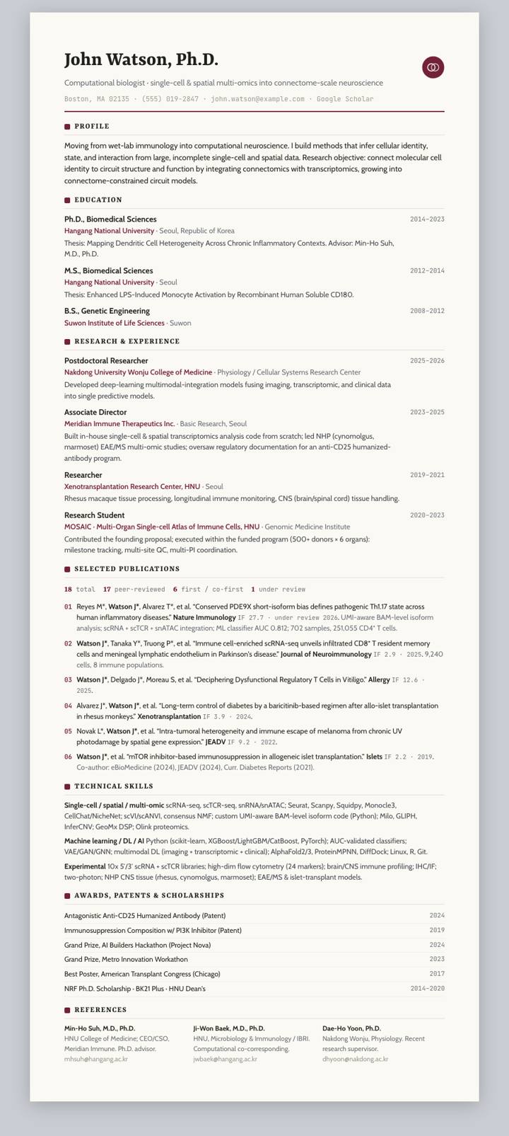 Claret Rule CV template preview