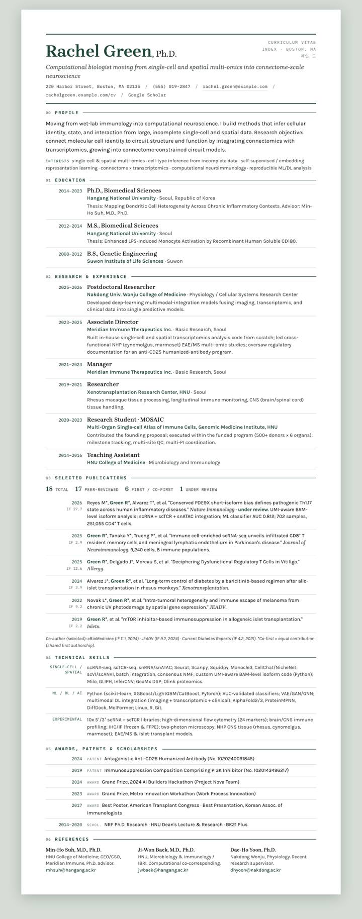 Bottle-Green Ledger CV template preview