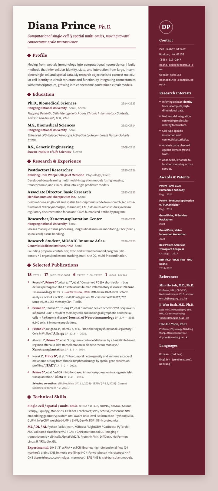 Burgundy Petrona CV template preview