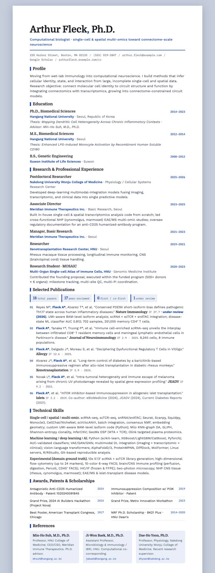 Cobalt Domine CV template preview