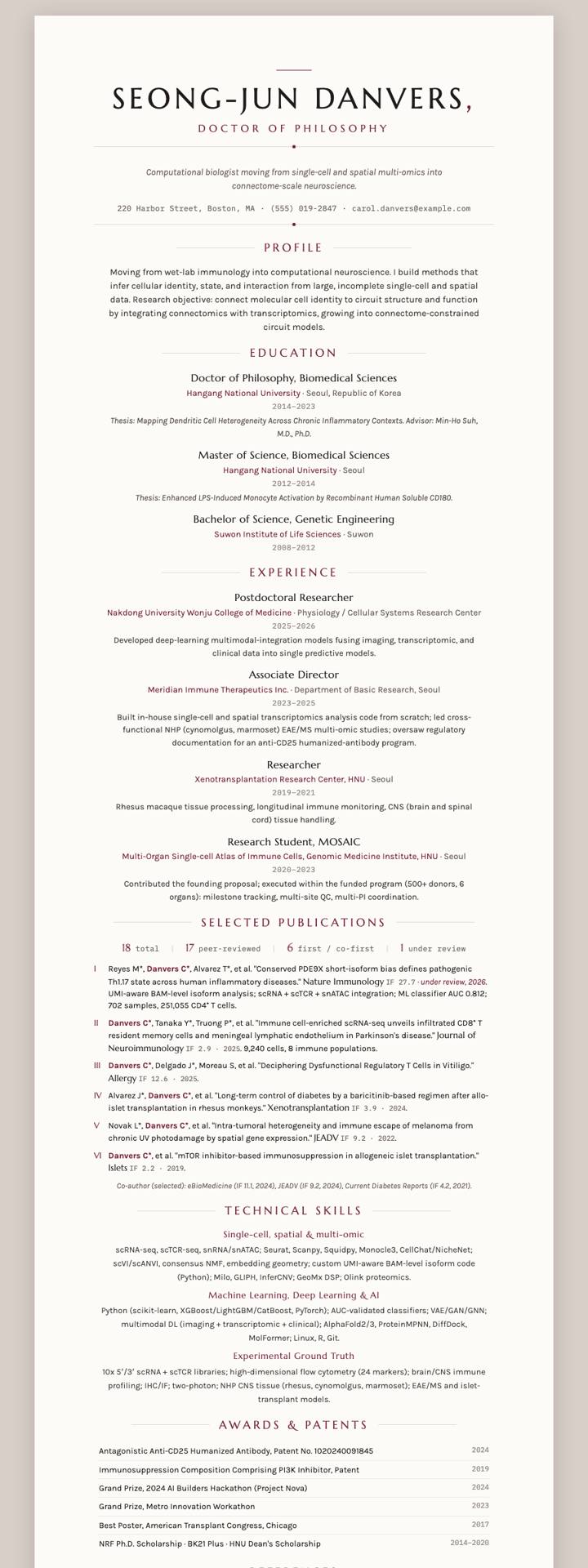 Claret Marcellus CV template preview