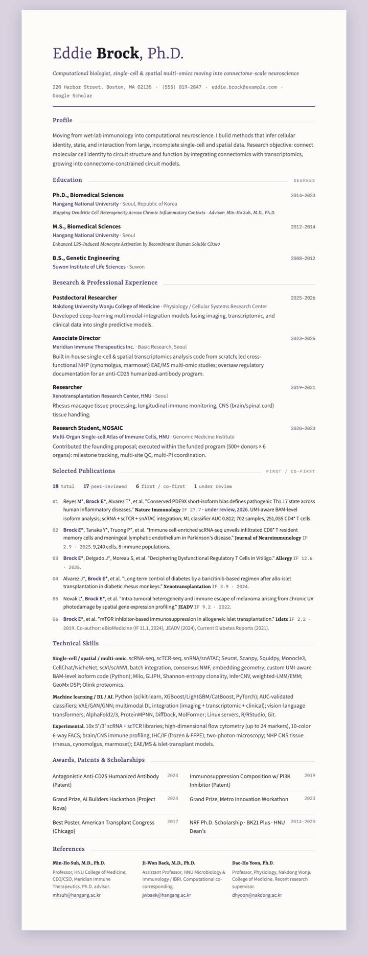 Heather Rasa CV template preview