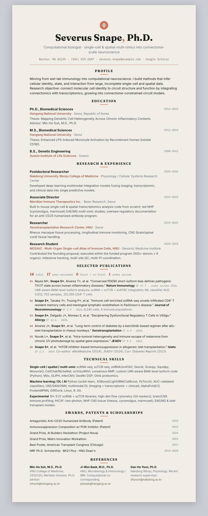 Anthropic CV template preview