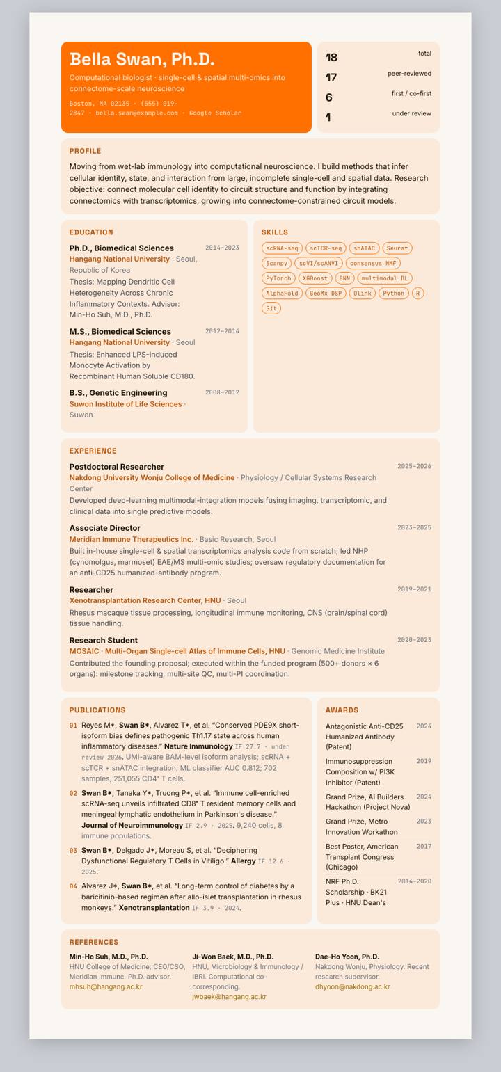 Mistral AI CV template preview