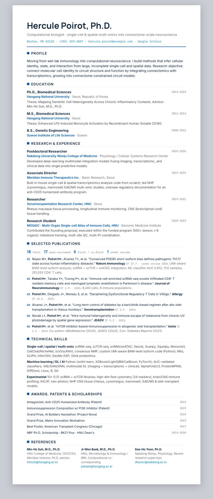 KEPCO CV template preview