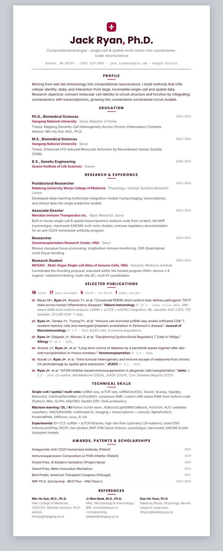 LG Electronics CV template preview
