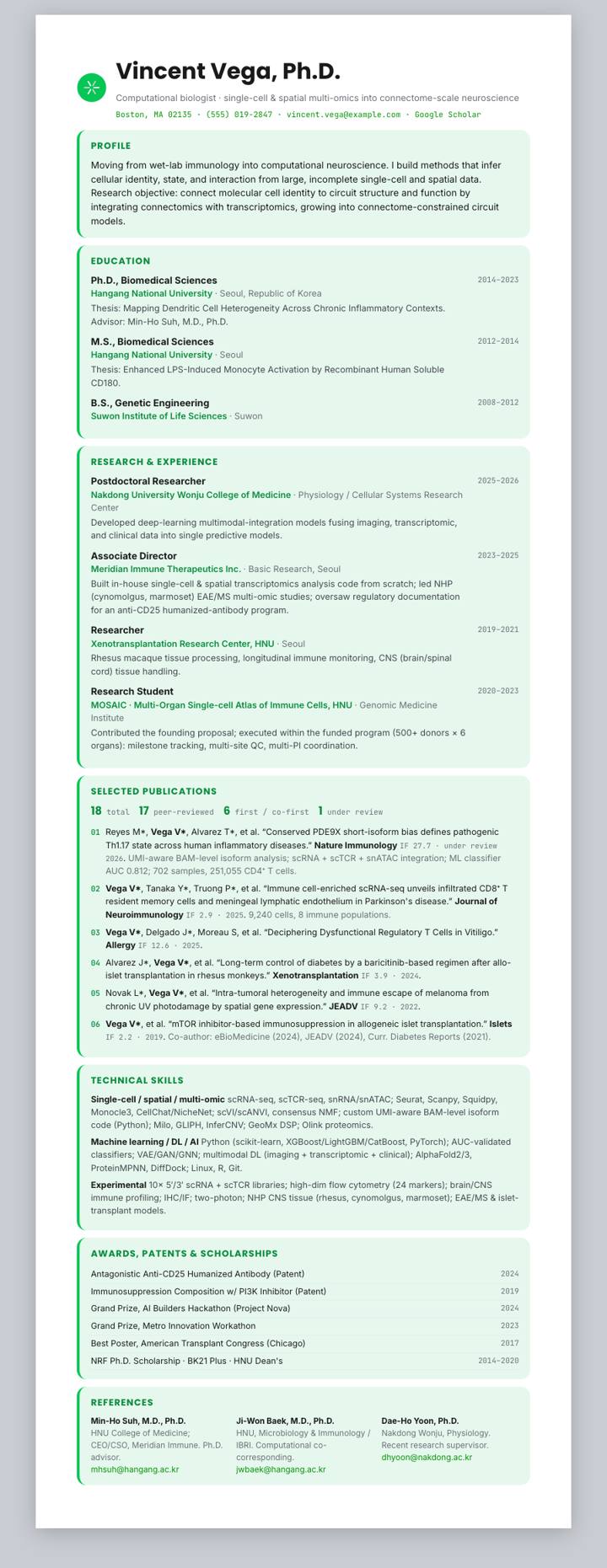 LINE CV template preview