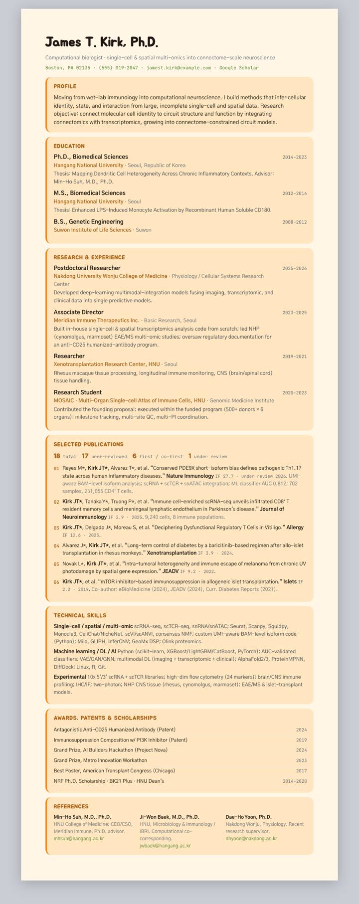 Devsisters (Cookie Run) CV template preview
