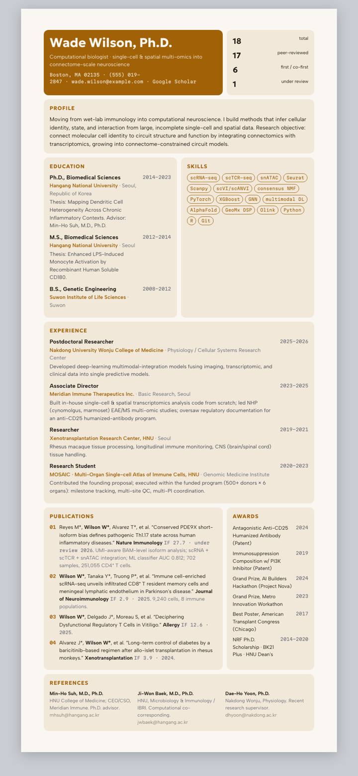 Sand Clean Bento CV template preview