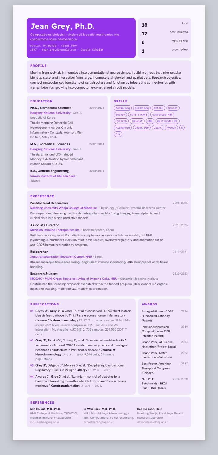 Plum Product Bento CV template preview