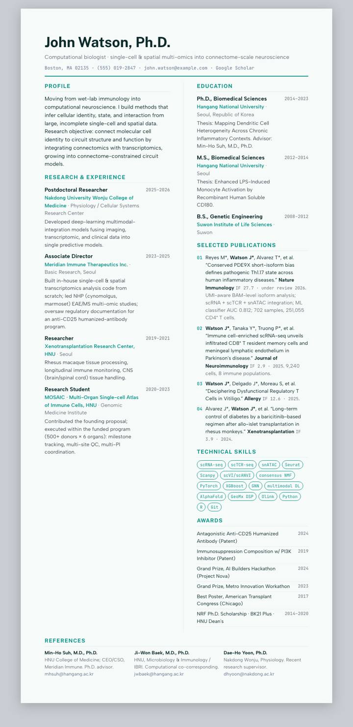 Teal Product Bicolumn CV template preview