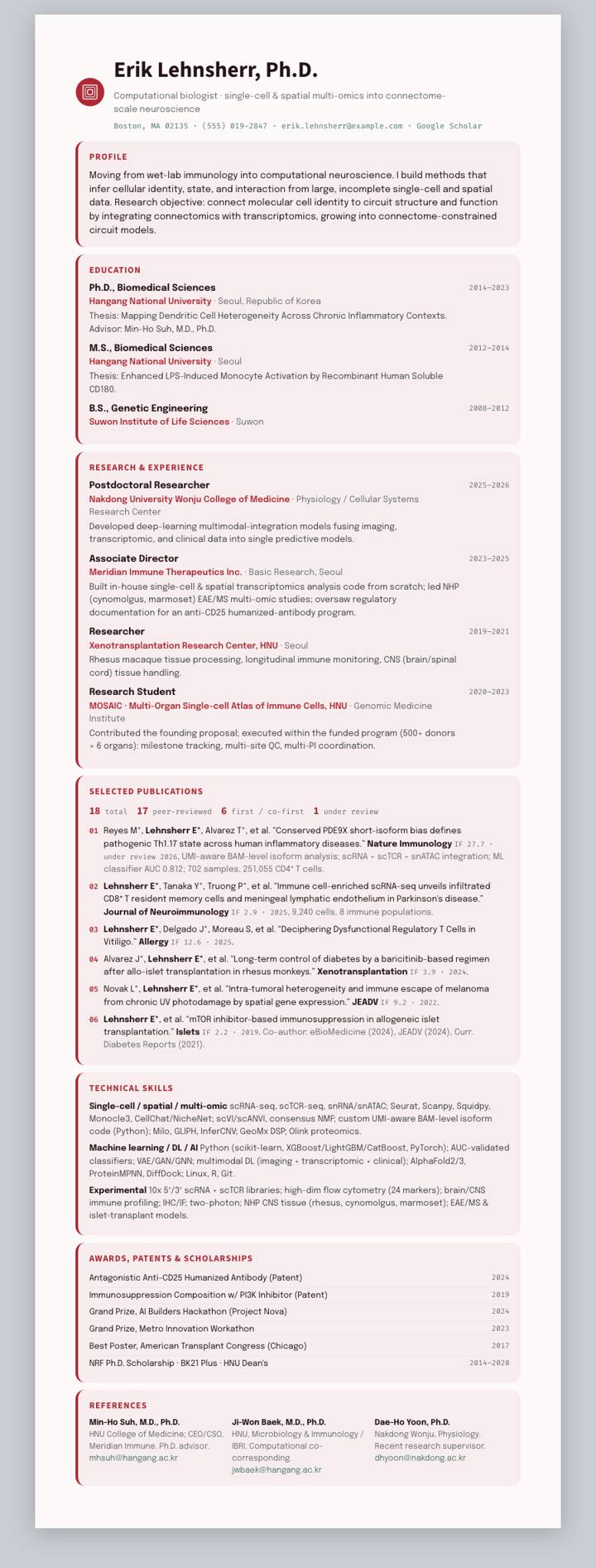 Crimson Cards CV template preview