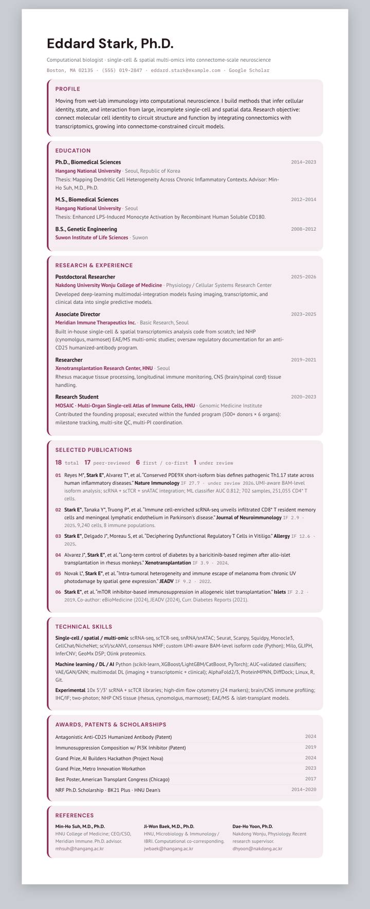 Rose Cards CV template preview