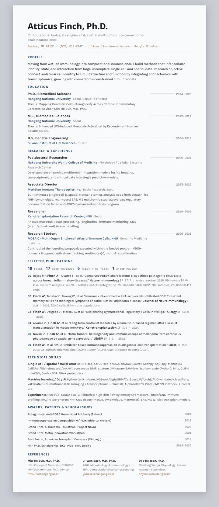Cobalt Leader CV template preview