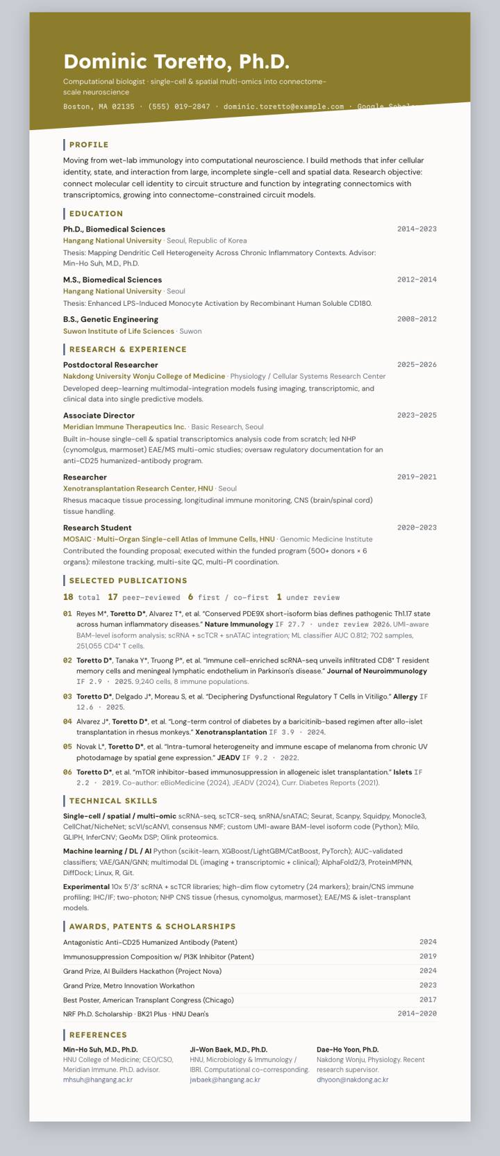 Ochre Diagonal CV template preview