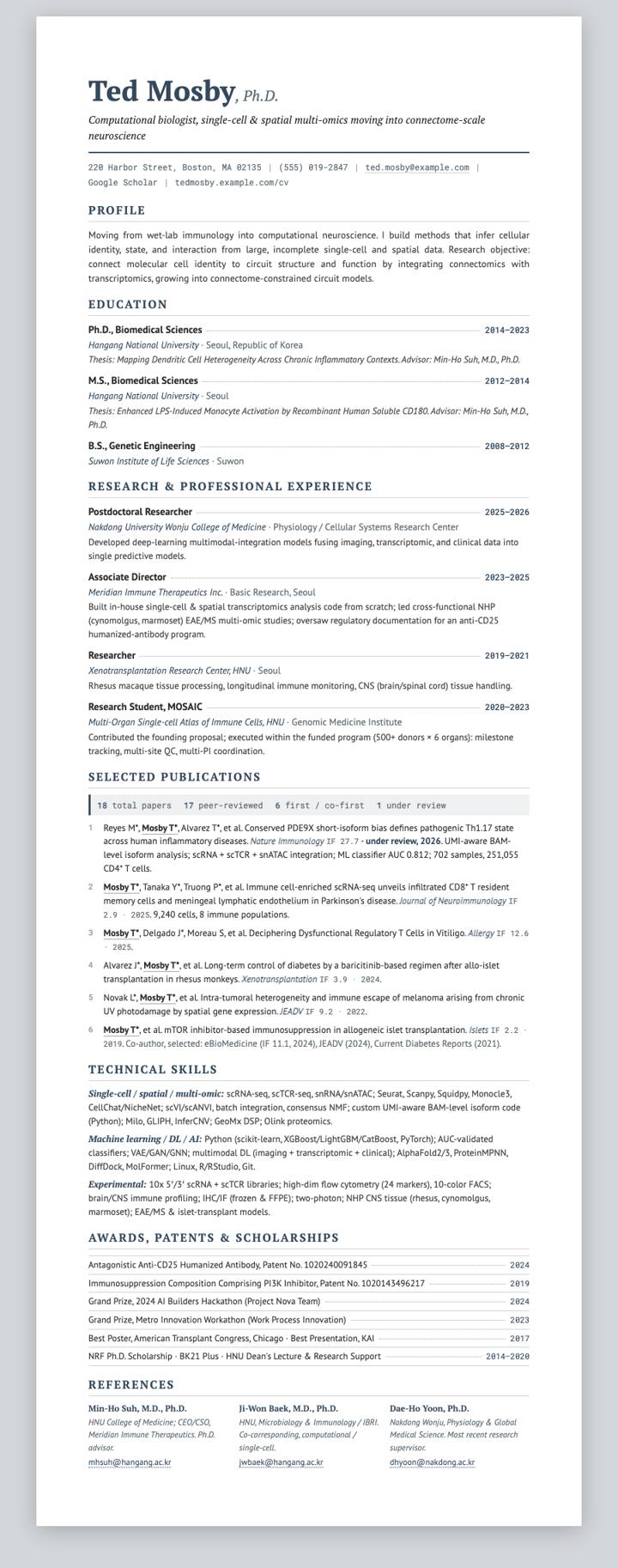 John Miller Classic CV template preview