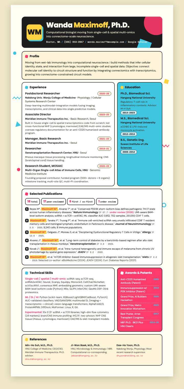 Geometric Memphis CV template preview
