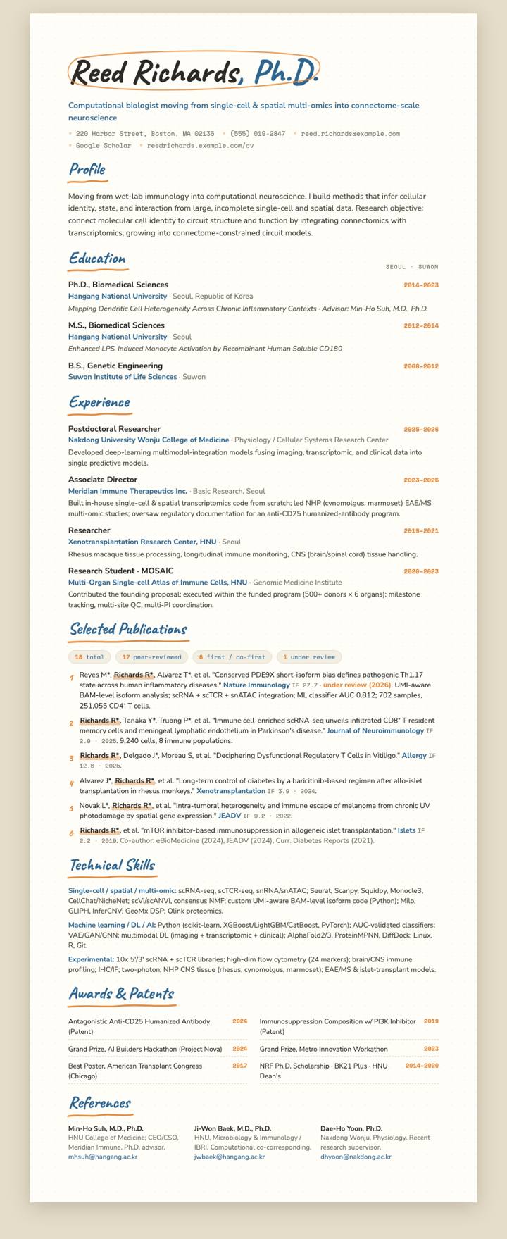 Hand-Drawn Doodle CV template preview