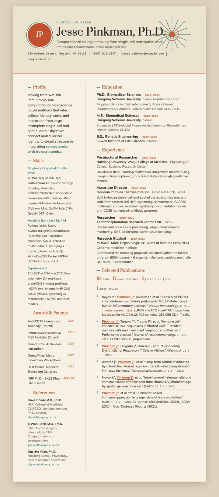 Mid-Century Modern CV template preview