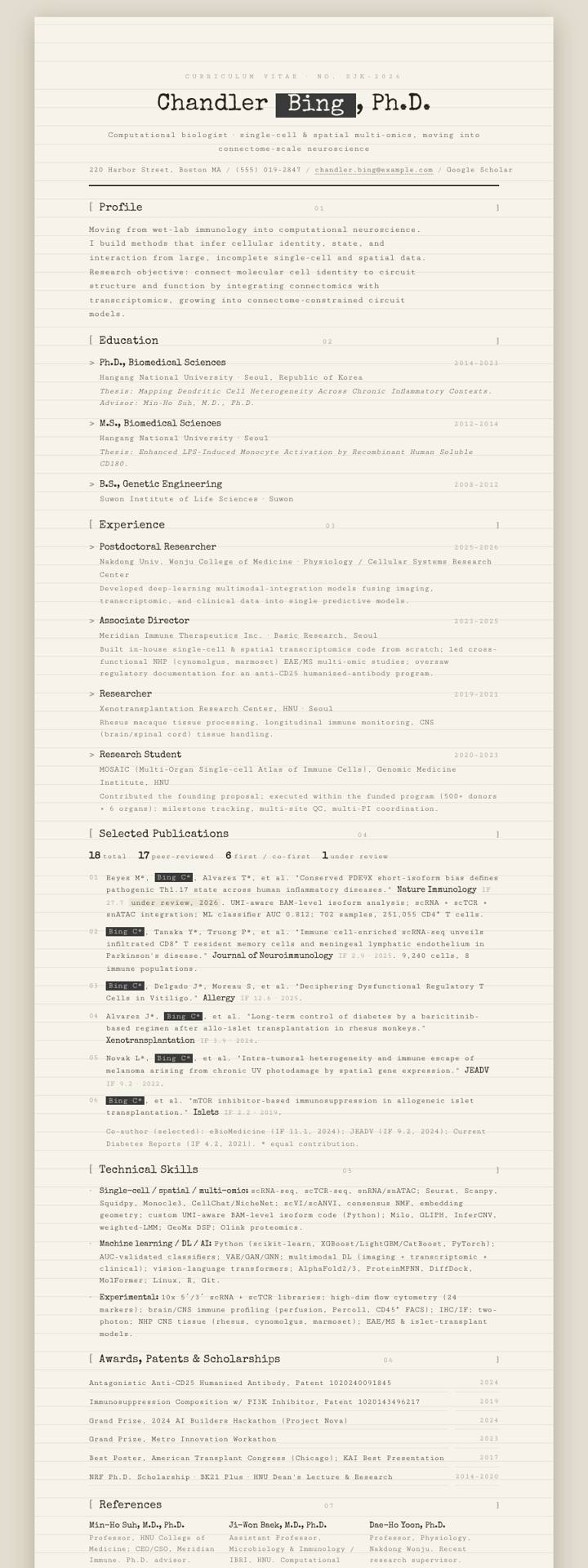 Typewriter Manuscript CV template preview