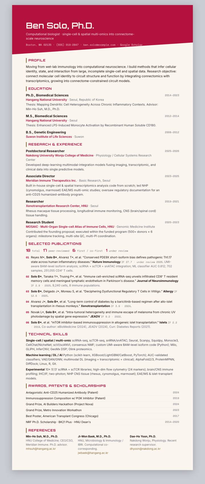 Ruby Cream Diagonal CV template preview