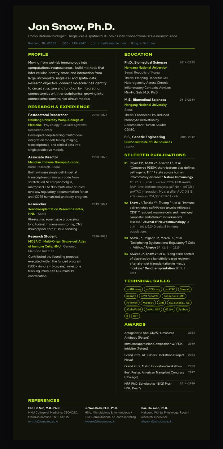 Chartreuse Steel Bicolumn CV template preview