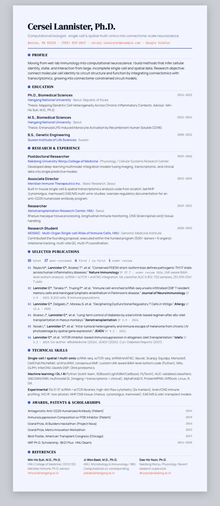 Cobalt Pop Rule CV template preview