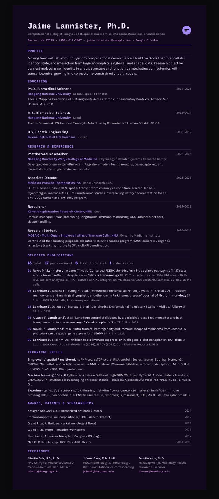 Violet Haze Ledger CV template preview