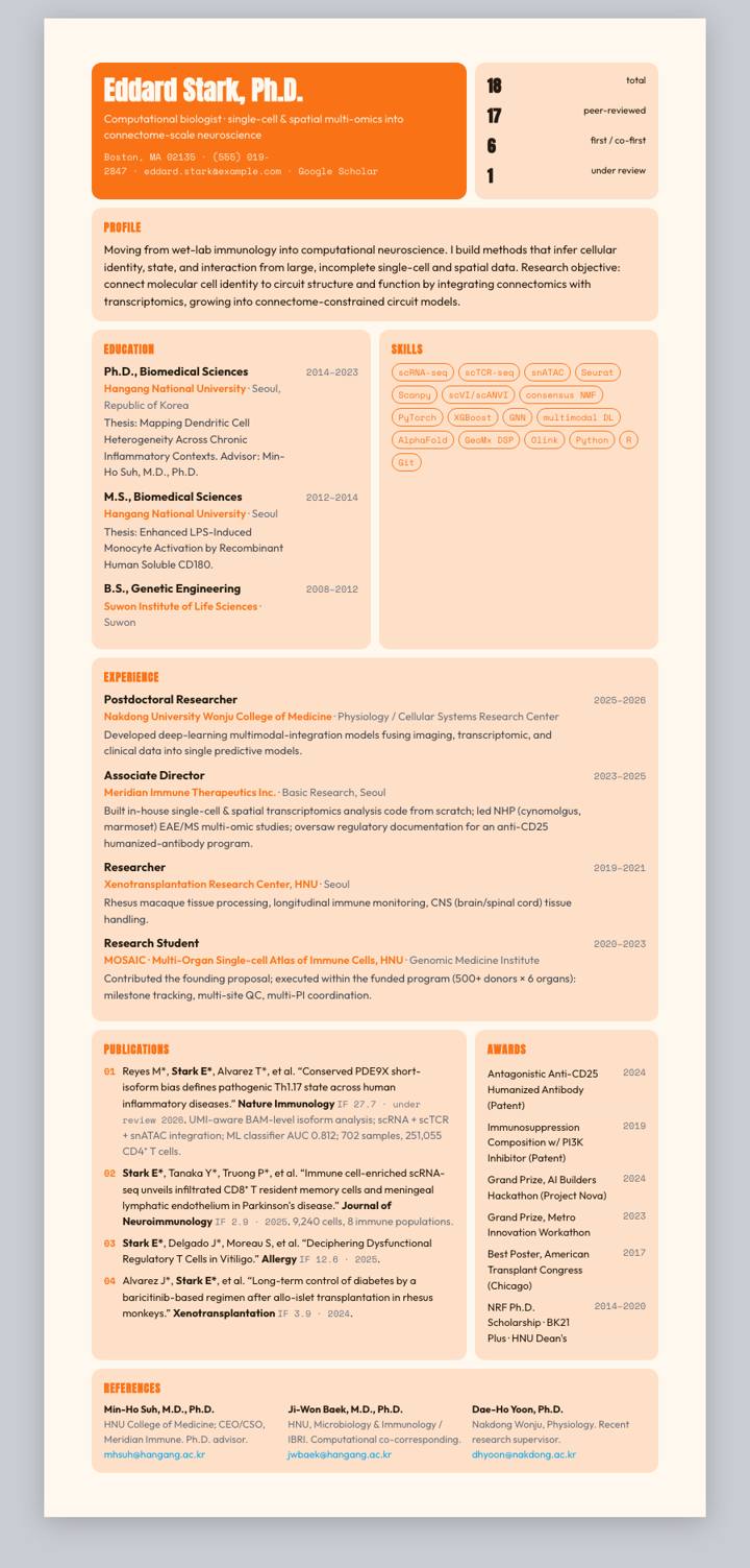 Sunburst Bento CV template preview