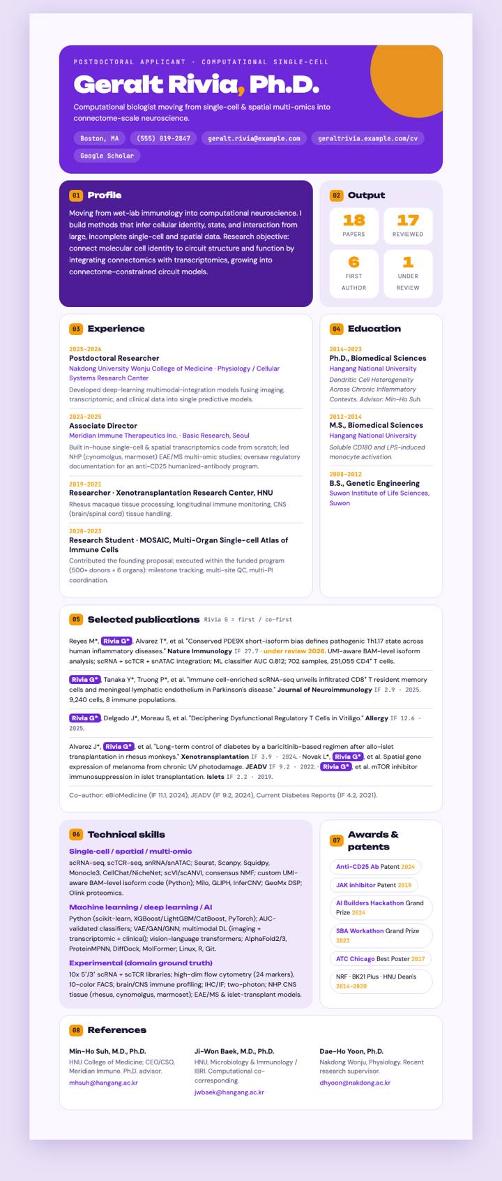 Unbounded Blocks CV template preview
