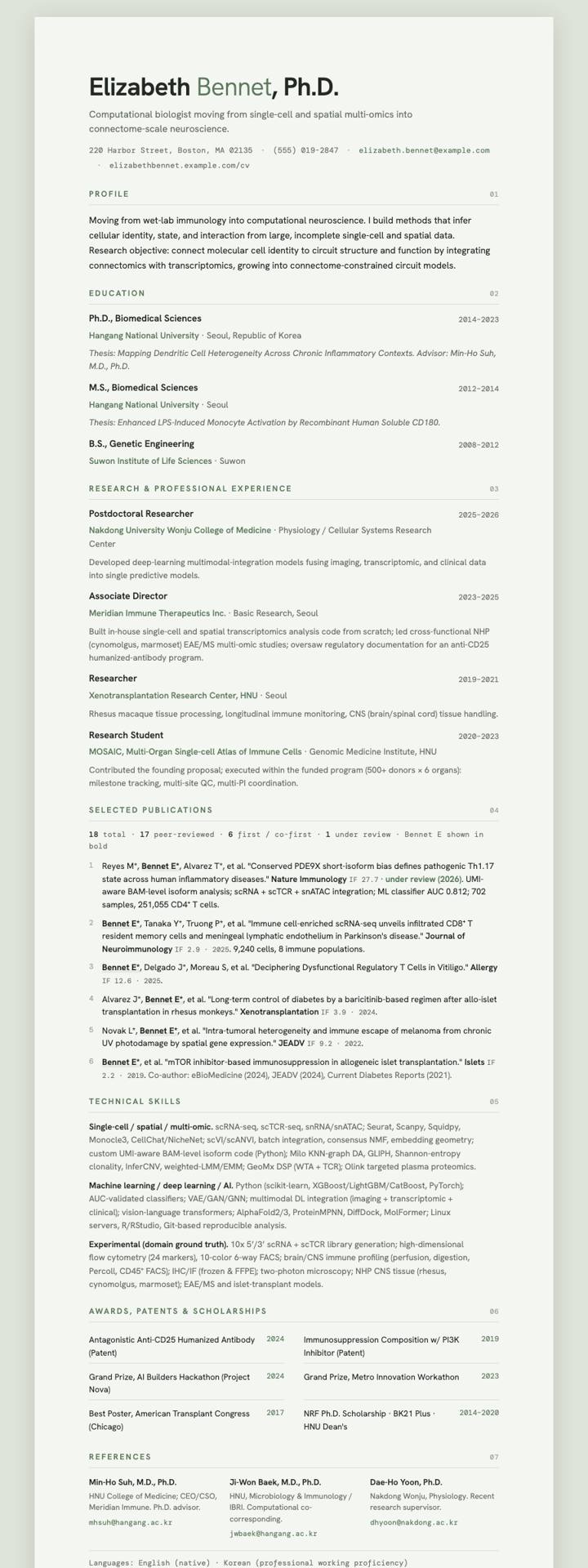 Sage Minimal CV template preview