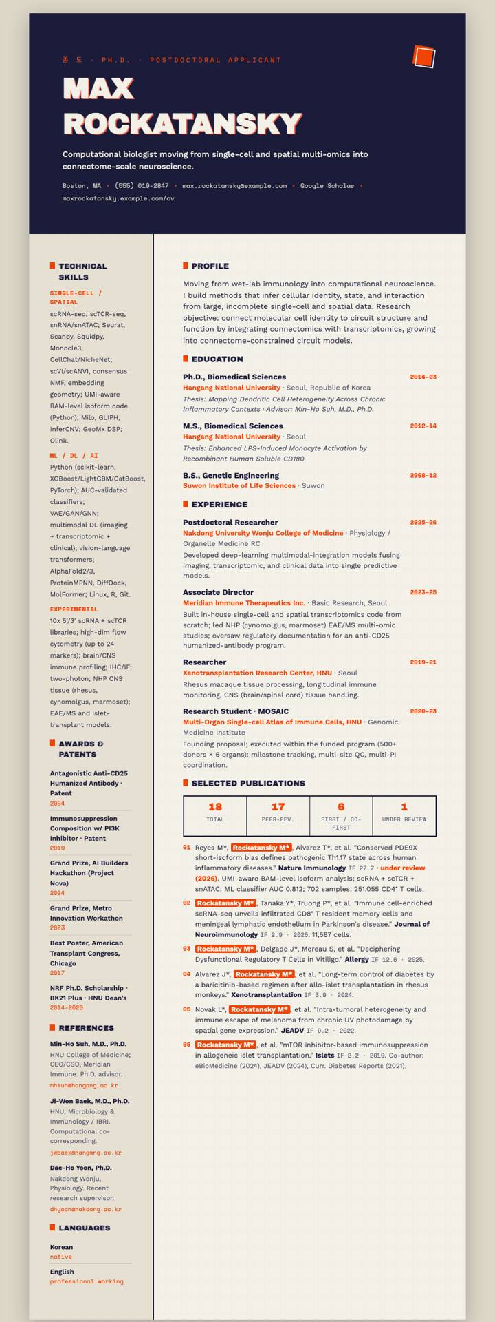 Riso Two-Ink CV template preview