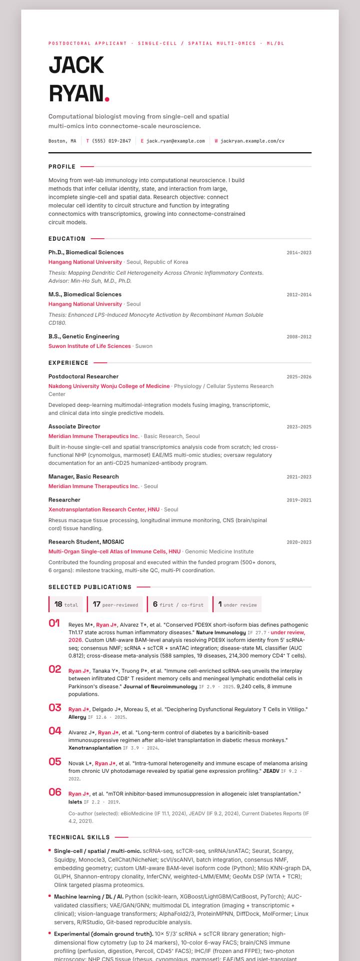 Crimson Grotesk CV template preview