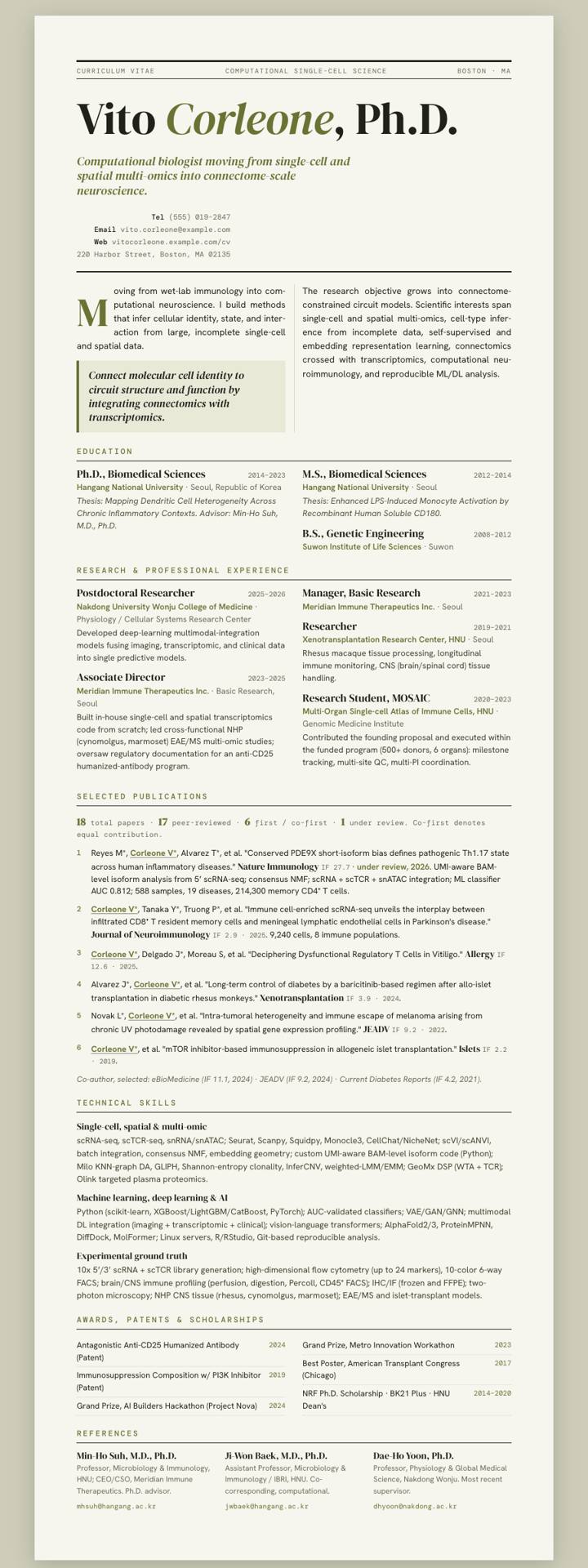 Olive Editorial CV template preview