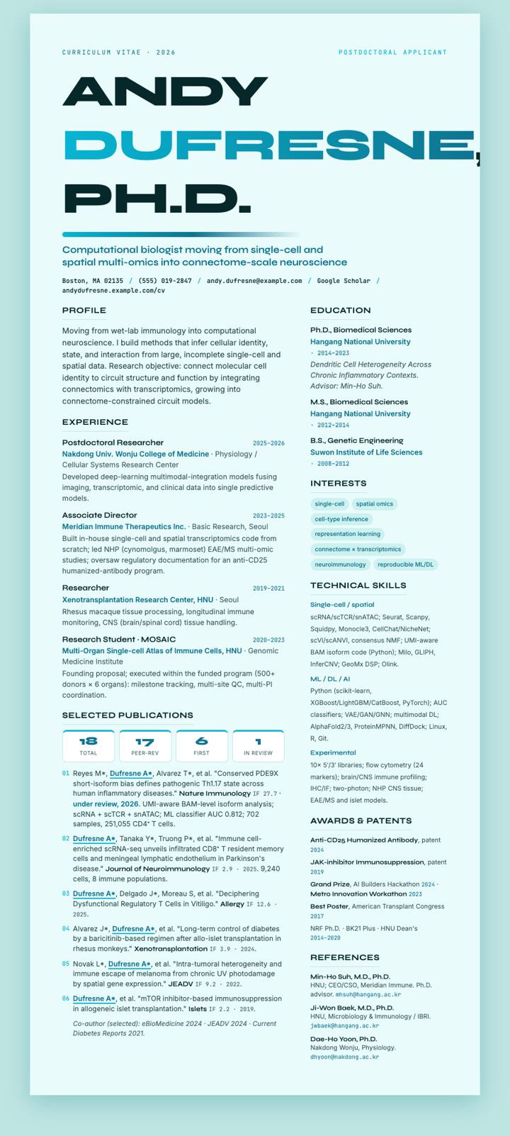 Aqua Split Poster CV template preview
