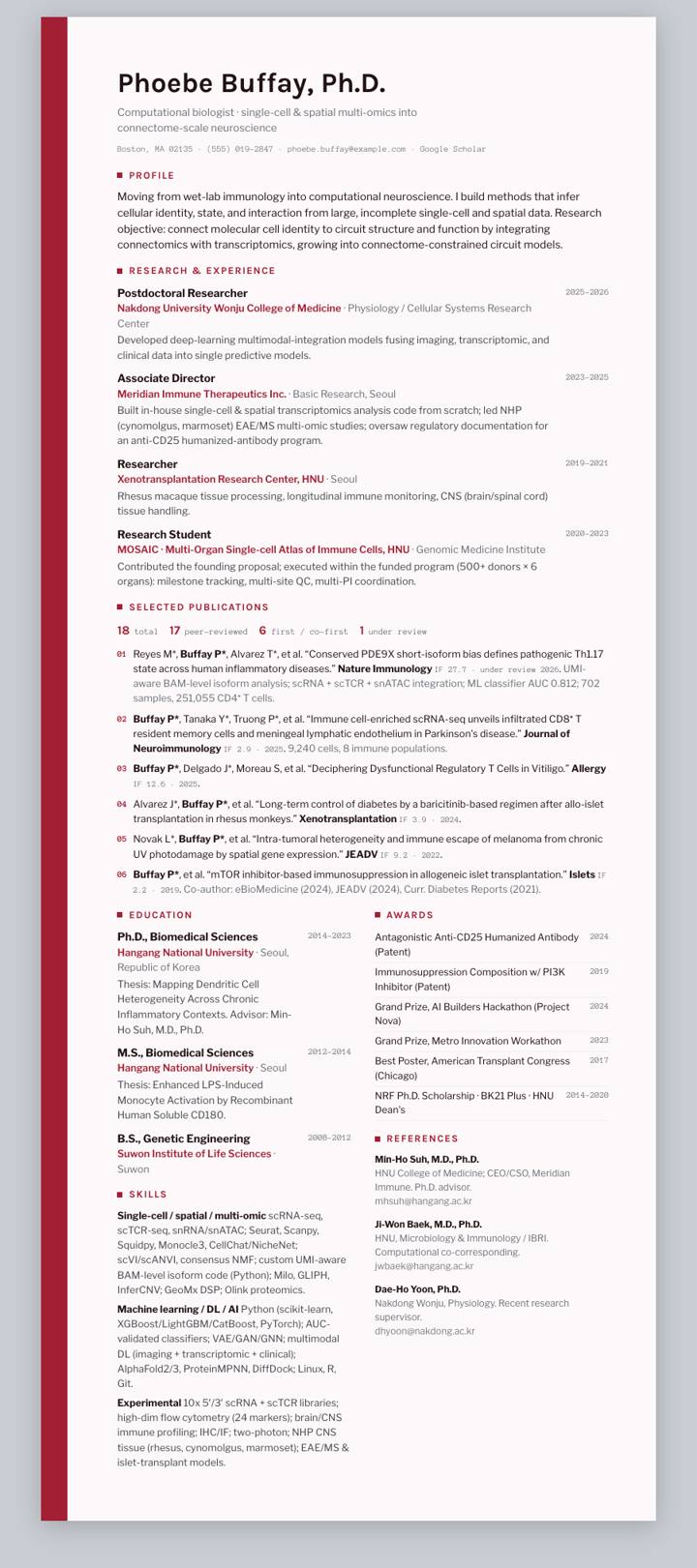 MIT CV template preview