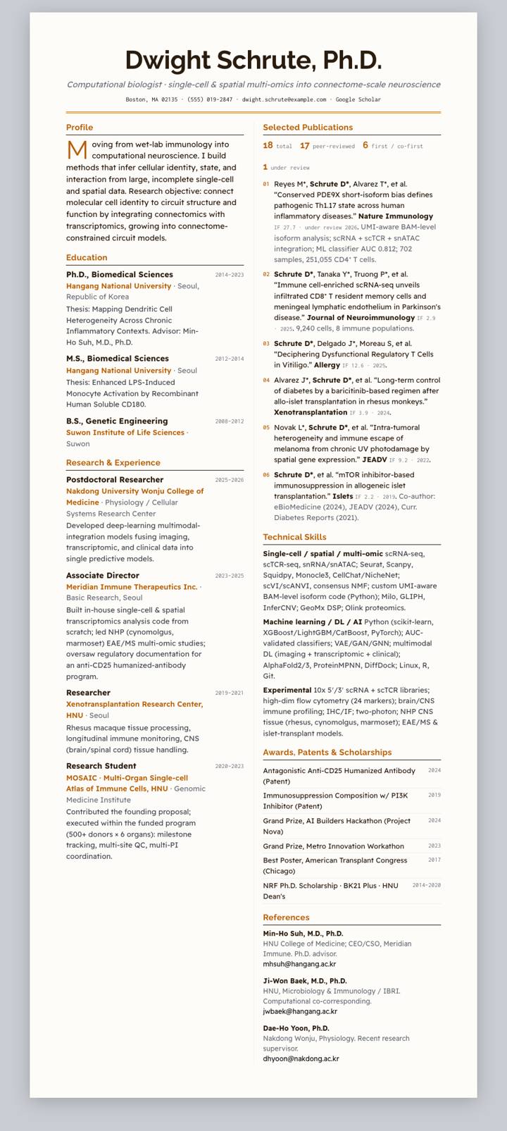 Princeton CV template preview