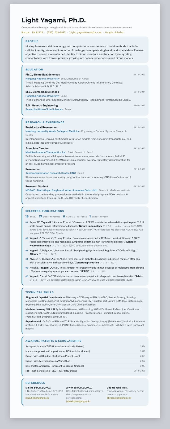 UCLA CV template preview