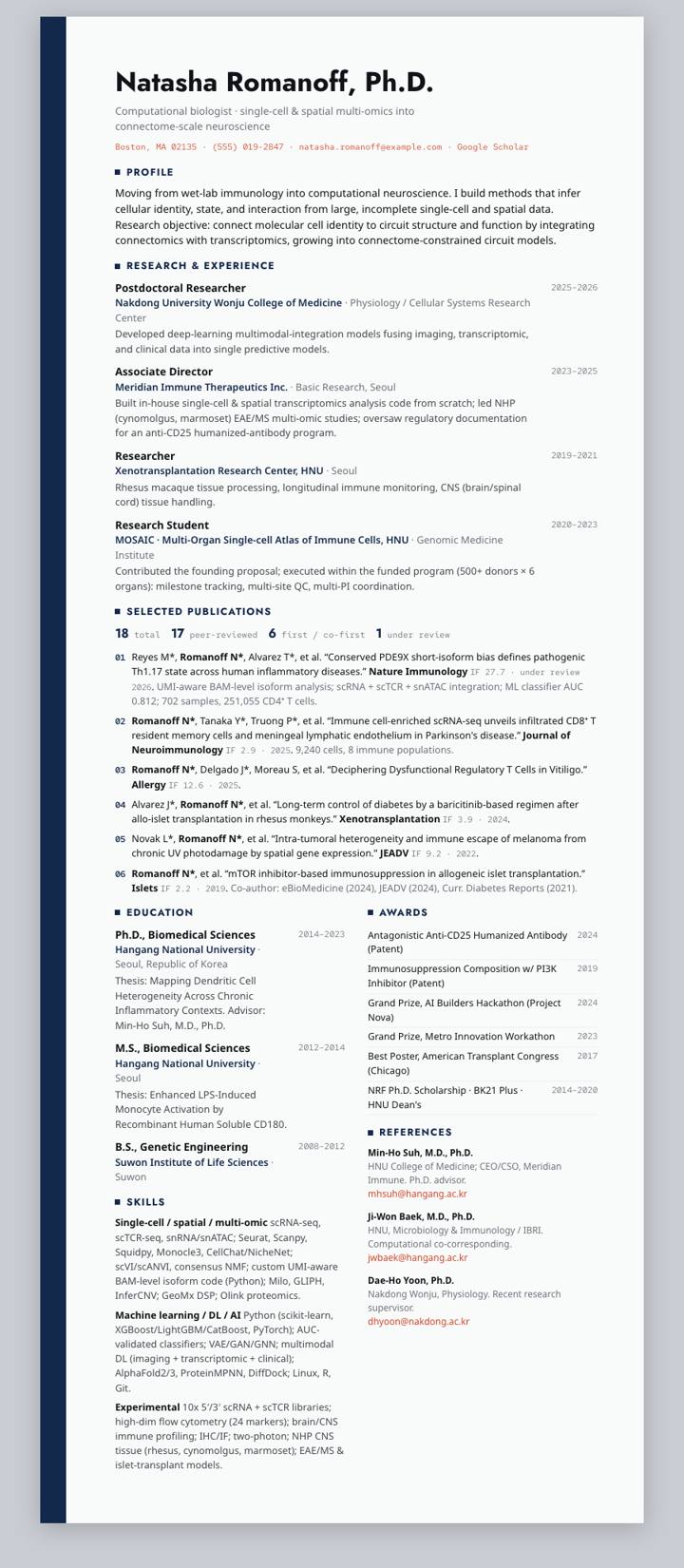 Illinois CV template preview