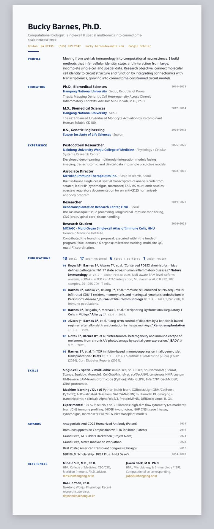 Pittsburgh CV template preview